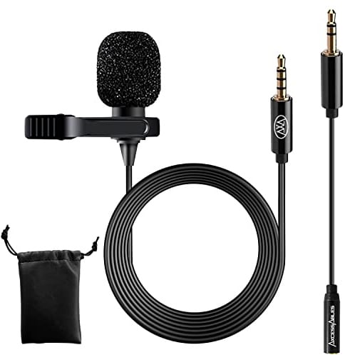 Axcessables Lav-c Cravate à condensateur à clipser Micro pour PC, Mac et les appareils mobiles Android