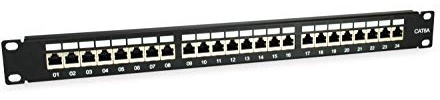 Equip Patchpanel 24x RJ45 Cat6A 48, 30cm (19) 1HE schwarz (326625)