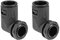 sourcing map Corrugated Tube Connector 90 Degree AD15.8 Conduit Hose Joint Clamps 2Pcs