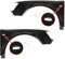 Kotflügel Set Satz für A4 8E B7 Bj.10.04-11.07 mit Blinkerloch Limo Avant