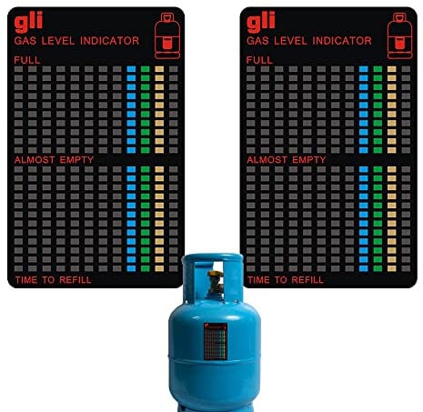 LEZED Indicateur de Niveau de Bouteille de Gaz Magnétique, Indicateur de Niveau de Gaz Propane Butane pour Camping Jauge Caravane Voyage 2 pièces