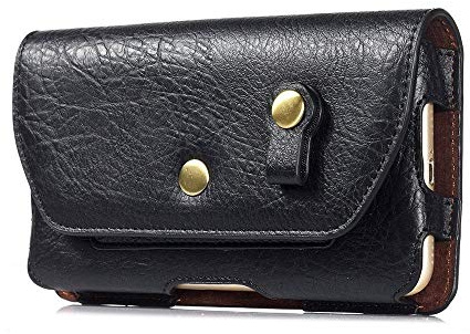 DFV mobile - Case Horizontal Leather Belt Clip with Earphone Holder for Lenovo ZP (2019) - Black