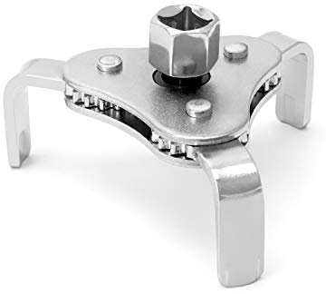 QWORK® Dreiarmiger Ölfilterschlüssel, für Durchmesser von 60mm bis 115mm, zum Entfernen von Autos, LKWs, Motorrädern.