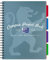 Oxford Campus, A4 Projektbuch, A4 Notizbuch liniert mit Trennblättern, metallic-blau