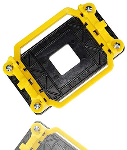NMD&LR CPU Backplate For AM3, Plastic Backplane For Radiator Fan Bottom Bracket For AMD Bracket AM2/AM3/FM1/FM2 Motherboard (yellow)