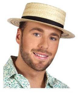 DISBACANAL Chapeau paille Canotier