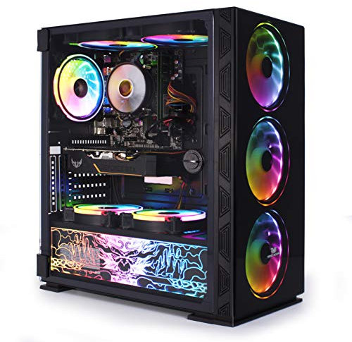 Veno Scorp Gaming PC I7-10700F, 1TB HDD - 256 SSD - 16GB RAM - 4GB HDMI GRAPHICS CARD - RGB CASE Windows 11 with Neonzilla 8 ARGB FANS