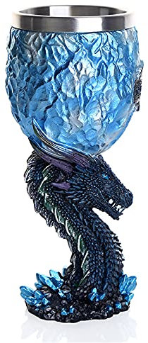 OJABHSH Game of Thrones Drachen-Kelch, Weinglas, Edelstahl, Whiskybecher, Bierkrug, kreatives Geburtstagsgeschenk