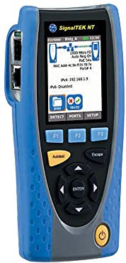 TREND Networks | R156005 | SignalTEK NT | Touchscreen Copper & Fibre Network Transmission & Bandwidth Tester Kit | Troubleshoot Data Cabling & Ethernet Network Issues