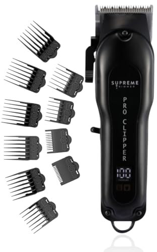 Supreme Trimmer STC5030 (300 Minuti di Esecuzione) Tagliatrice Professionale Senza Fili (Conica, Nera)