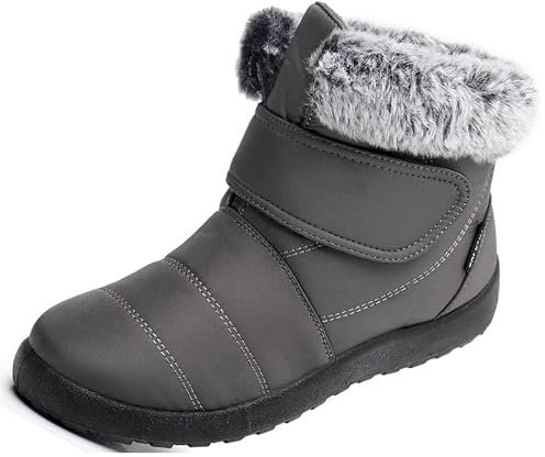 Bravover Women Snow Boots Winter Boots For Women Ladies Warm Shoes Fur Lined Winter Warm Snow Boots For Women Waterproof Anti-Slip Ankle Snow Boots Lightweight Outdoor