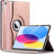 GALTD for iPad A16 Case, 11th Generation 11inch/iPad 10th Generation Case 10.9 (2025-2022) Auto Wake/Sleep Cover with Pencil Holder & Elastic Band, Multi-Angle Stand, 360 Rotating Smart, Rose Gold