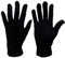 JYC CREATIVE 6 Paar Handschuhe, Mehrzweckhandschuhe, Baumwollhandschuhe, Ergonomische Handschuhe, Handschuhe für Haus, Garten, Fahren, Gastronomie, Arbeit, (14 cm, 6 Stück Schwarz)