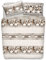 PENSIERI DELICATI Parure Copripiumino Matrimoniale 100% Cotone, Completo di Sacco 250x200cm e 2 Federe 52x82cm, Made in Italy, Copripiumino Lavabile In Lavatrice A 40°, Fantasia Gnomo Beige