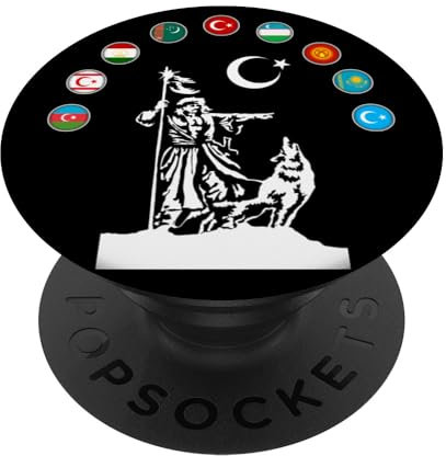 Kazakhstan,Göktürk,Iyi,Türkei Flagge,Türkiye bayrak,Turkey. PopSockets mit austauschbarem PopGrip