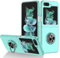 König Design Custodia per Samsung Galaxy Z Flip 5, custodia protettiva per Galaxy Z Flip 5 5G, a portafoglio, con funzione leggio, per Samsung Z Flip 5 Cover (celeste)