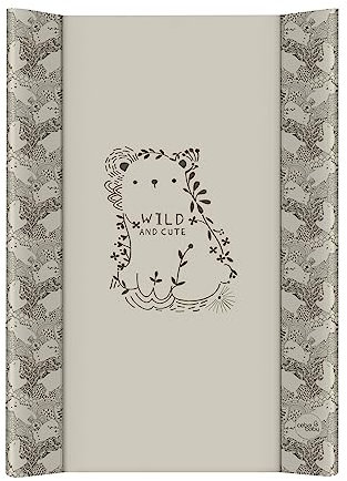 Ceba Baby® Wickelauflage Wickelunterlage - 2 Keil Wickelmulde fürs Babybett 70x50 cm - Wickeltischauflage mit OEKO-TEX® Standard 100 - Made in EU - Wasserdicht und Abwaschbar - Wildnis