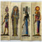 Ägyptische Lesezeichen für Kinder, Geschichtsbildung, Set mit 10 alten Ägypten, Gott und Göttin, Mythologie, mittelalterliche Papier-Lesezeichen