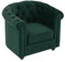 Vente-unique-Sessel - Samt - Grün - Chesterfield