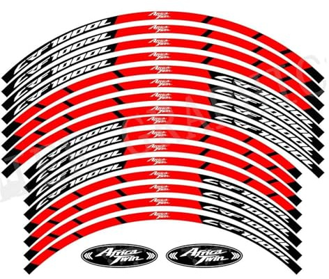 Decalcomanie per cerchioni Adesivi A Strisce Per Mozzo Ruota Per Moto, Resistenti Alle Intemperie, Interni, Decalcomanie Riflettenti, Cerchi, Decorano Il Segno Per L'Africa Twin CRF1000L Adesivi per r