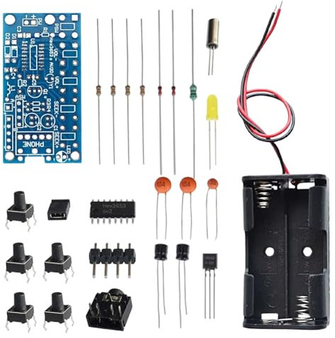 CRGANGZY Wireless Stereo FM Radio Receiver Module PCB FM Radio DIY Electronic Kits 76MHz-108MHz