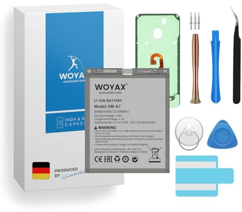 Woyax Wunderbatterie Akku für Samsung Galaxy A7 (2018) Ersatzakku/EB-BA750ABU