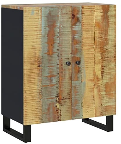 Mutfak Dolabı Flur Möbel Schuhschrank Aktenschrank - Sideboard 60x33x75 cm Altholz Massiv für Wohnzimmer Büro Schlafzimmer Küche