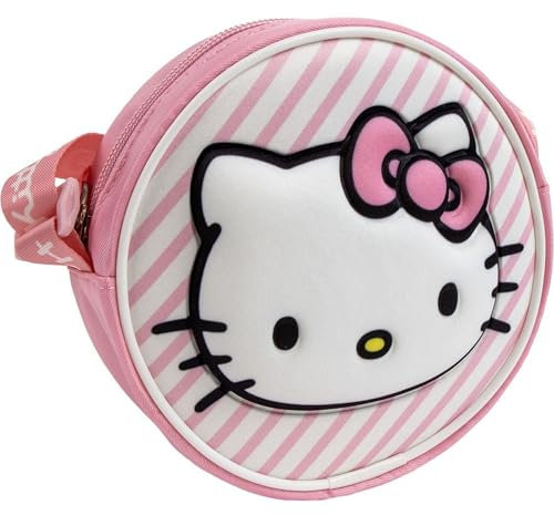 CERDÁ LIFE'S LITTLE MOMENTS Bambine da 2 a 8 anni Design Colorato con Personaggi Animati, Borsa Hello Kitty Leggera e Spaziosa, Borsa 3D Unisex-Bambini e Ragazzi, M