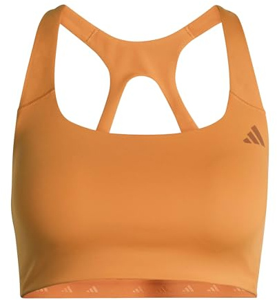 adidas Women's Optime Workout Medium Support Bra, Pure Orange, L