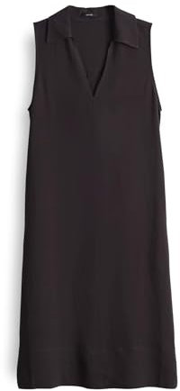 OPUS Damen Midikleid | Midikleid WIKA aus weich fallendem Viskose Leinenmix Midnight Brown, 38