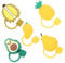 YARNOW 5pièces Couvercles Pour Pailles De Protections Réutilisables Pomme Ananas Mangue Avocat Durian Pour Fêtes Cérémonies Et Événements