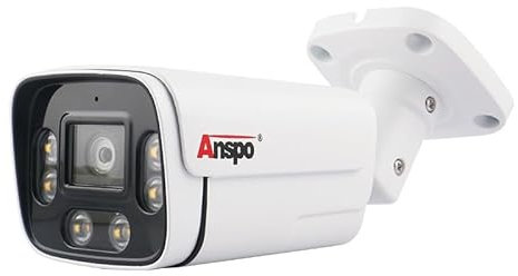 JUSTOP PoE CCTV Camera 5MP 3K Colour Night Vision Outdoor Security Bullet With Mic