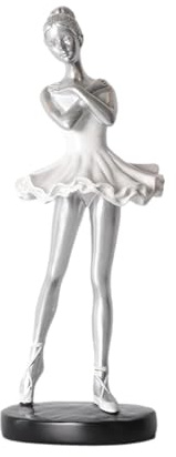 yanzisura Ballett Mädchen Statue Tanzen Mädchen Figure Harz Ballerina Mädchen Figuren Balletttänzerin Statue Ballerina Mädchen Modell Für Bücherregal Modern Tänzerin Statue Tischdekoration