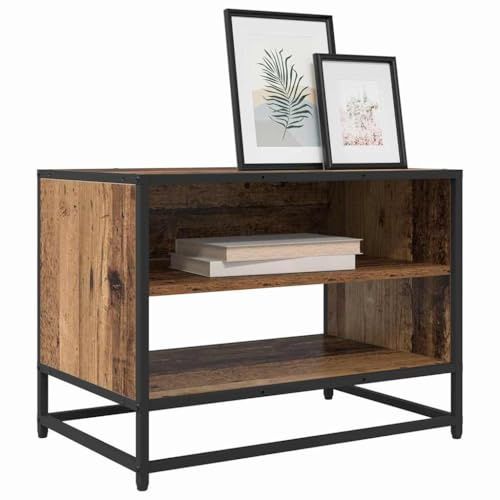 vidaXL TV Cabinet Old wood 61 x 40 x 46 cm Engineered wood, Living Room, Rectangular Media Console, Industrial Entertainment Stand with Ample Storage for TVs, Modular Furniture Options