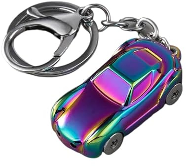Porte-clés Voiture pour Tesla Model S Model X Model 3 Model Y, Porte-Clés Voiture avec Logo Cadeau Homme Accessoire Voiture de Sport