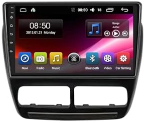 GPS Navi Navigationsgerät 2 Din für FIAT DOBLO/Opel Combo Tour 2010-2015 mit Bluetooth Fm Radio, Mirror Link, USB, Aux, Bluetooth Unterstützt Tpms Lenkradsteuerung, 4 Kern 1G+16G