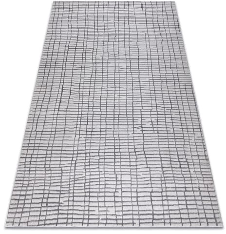 rugsx Teppich Aura J1852A grau - Moderner Strukturteppich mit Linien Muster 160x220 cm