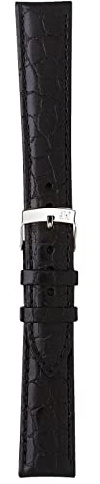 Morellato Liverpool Uhrenarmband aus echtem Kalbsleder, Krokodilleder-Optik, Edelstahl-Schnalle, PERFORMANCE-Kollektion