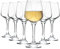 LAV 6x Clear 295ml Lal White Wine Glasses - Small Glass Red Rose Long Stem Cocktail Party Drinking Goblet Gift Set