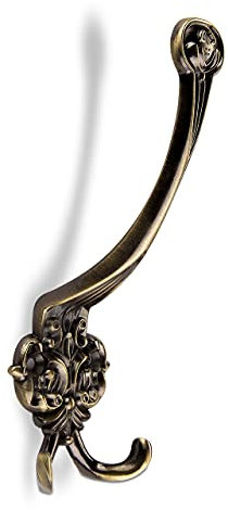 SO-TECH® Kleiderhaken Garderobenhaken Mantelhaken Estelle Antikmessing brüniert