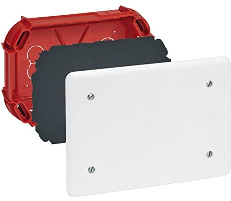 Legrand - Boîte de dérivation pour maçonnerie - 165x115x40mm - avec couvercle et vis