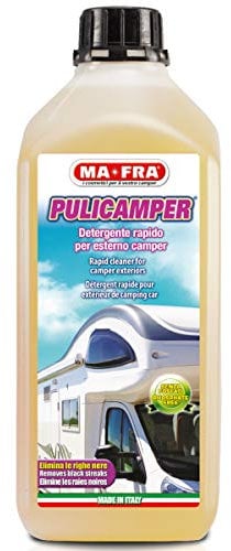 Ma-Fra, Pulicamper, Detergente Rapido per Esterno Camper, Elimina lo Sporco dalla Carrozzeria, Formato da 2 Litri