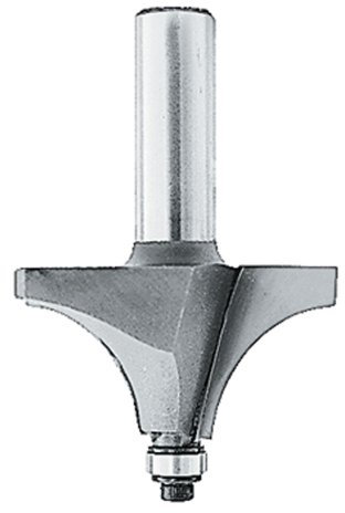 Makita 733121-4A Router Bit 3/16-Inch Bead, 2 Flute, 1/4-Inch SH, C.T.