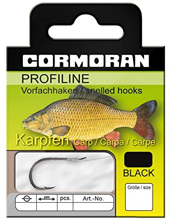 Cormoran PROFILINE Karpfenhaken schwarz Gr.1 0,33mm
