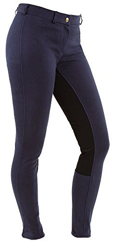 Covalliero Reithose Economic, Vollbesatz Damenreithose, Blau, 40