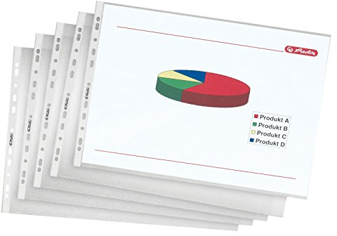 Herlitz 05813100 A3 transparent 10pièce (S) Bucket Ranking-Ranking – Fächer (A3, transparent, Polypropylen (PP), 10 Stück (S))
