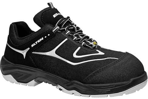 ELTEN Sicherheitsschuhe Horizon Low ESD S3S, Damen und Herren, Textil, Stahlkappe, leicht, sportlich 48, Schwarz