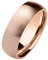 Paula & Fritz® matt poliert 6mm breit Edelstahlring Damen-Ring Verlobungs-Ring Freundschaftsring Herrenring Partnerring Dome roségold 57 (17)