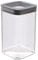 Curver - Dry Cube Tarro Hermético con Tapa para Conservar Alimentos en Seco 1,8L. - Color Transparente / Gris
