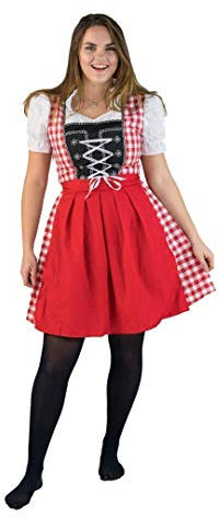 Bodysocks® Oktoberfest Maid Costume for Women - German Beer Festival Fancy Dress Halloween Outfit (Medium)